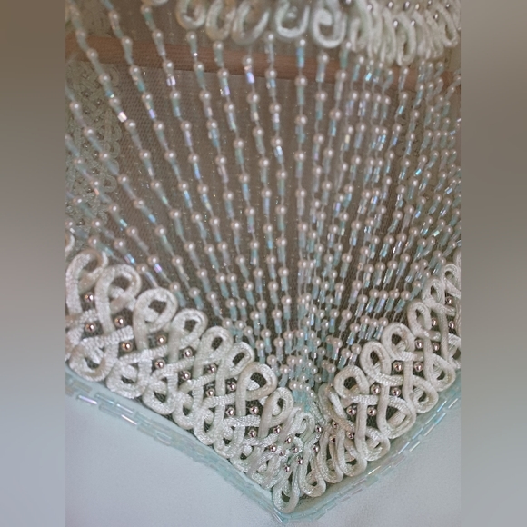 Vintage Alyce Designs Mint Green Beaded Gown - Picture 4 of 12